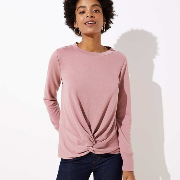 Loft Pink Sweatshirt Top Sellers, SAVE 43% - raptorunderlayment.com